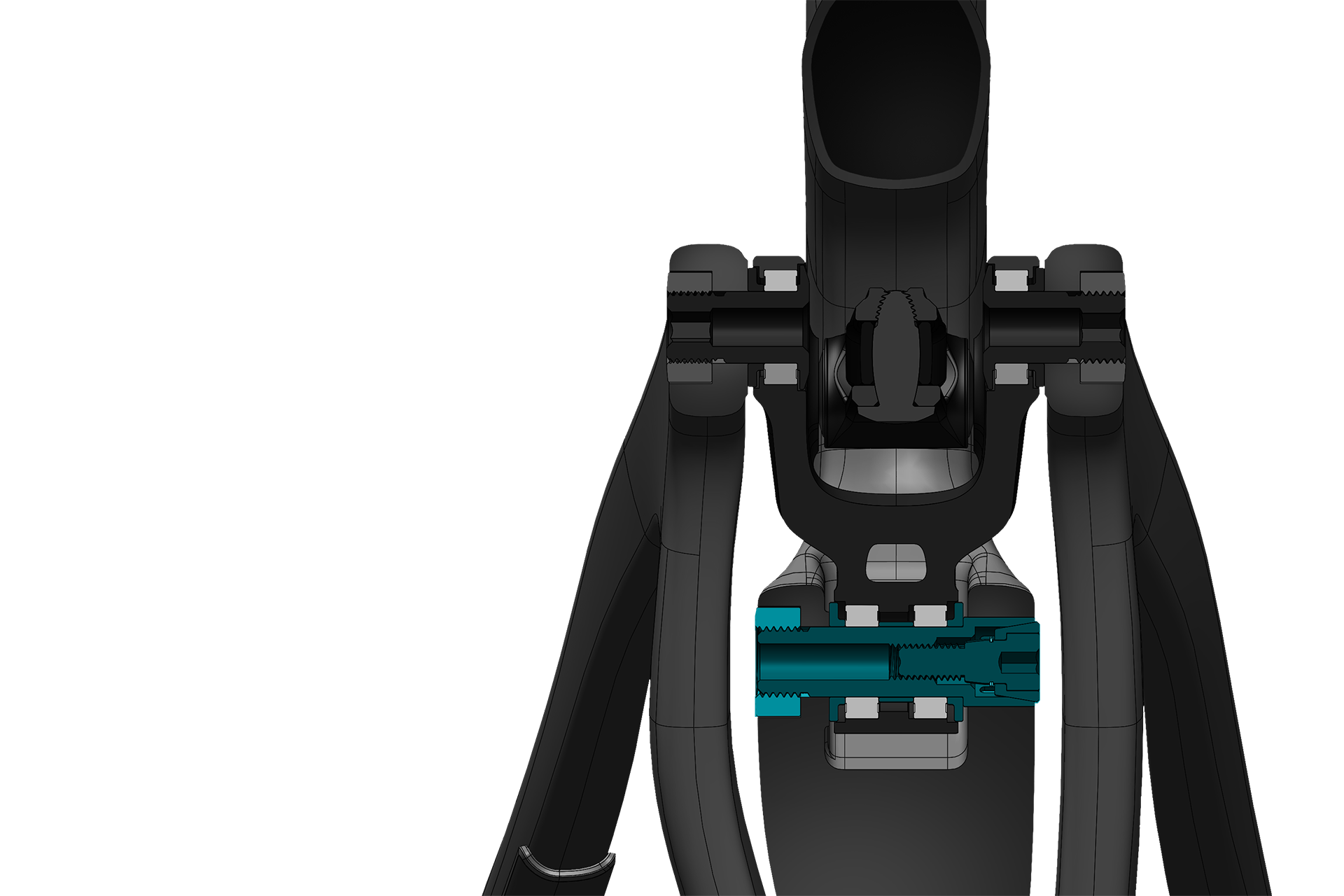 SB120 Collet Axle Frame Feature