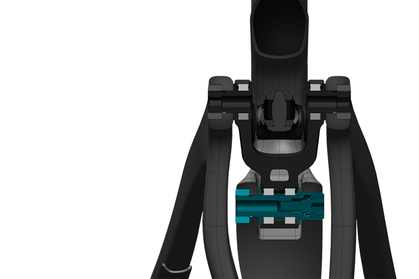 SB120 Collet Axle Frame Feature