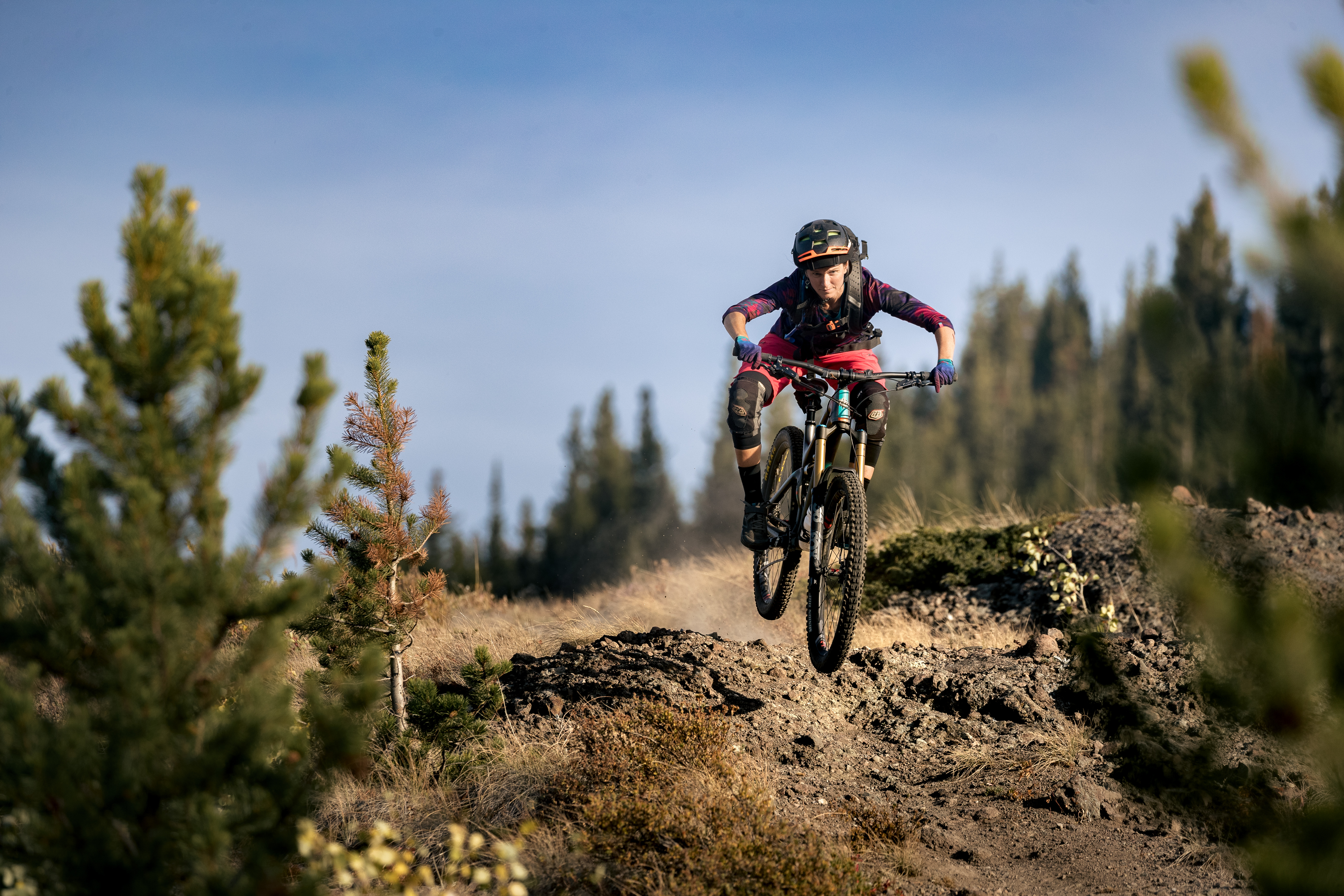 Megan Rose finding a trail gap. 