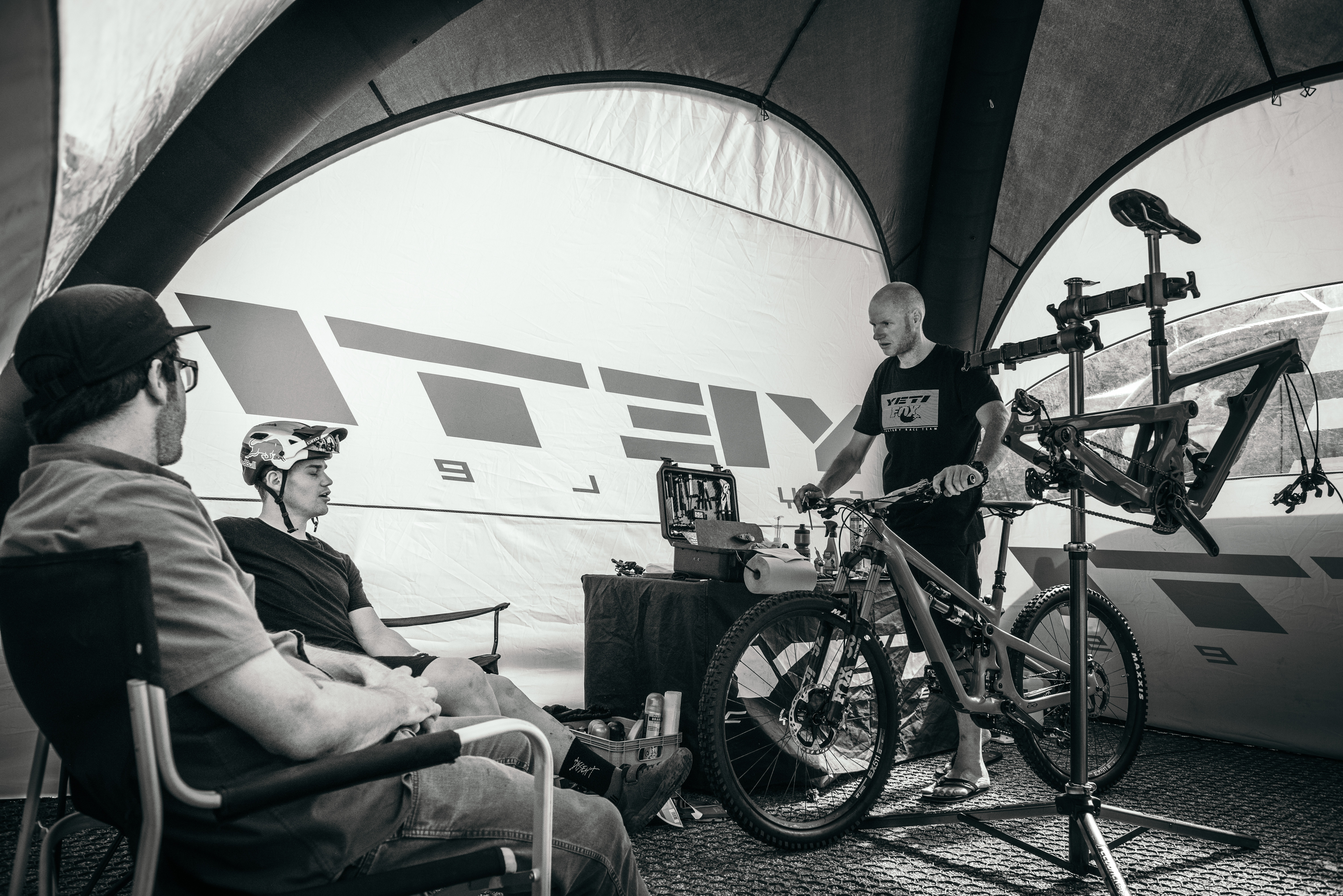 Race Team pits in Whistler