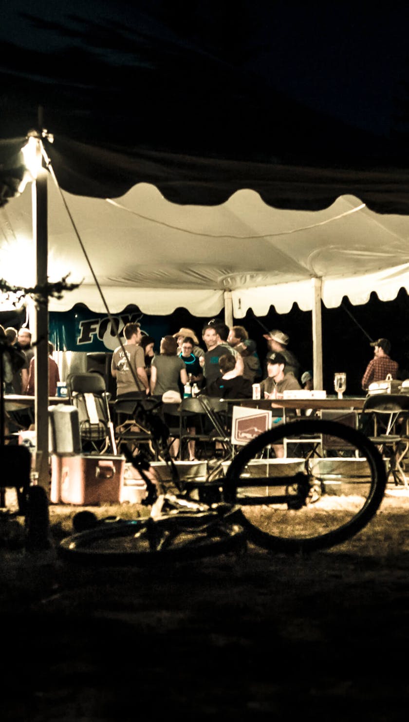 Night life under the tent