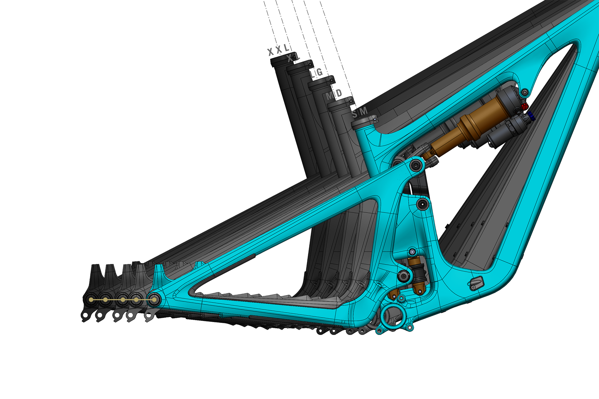 SB140-Rahmen Feature: Rahmengrößen