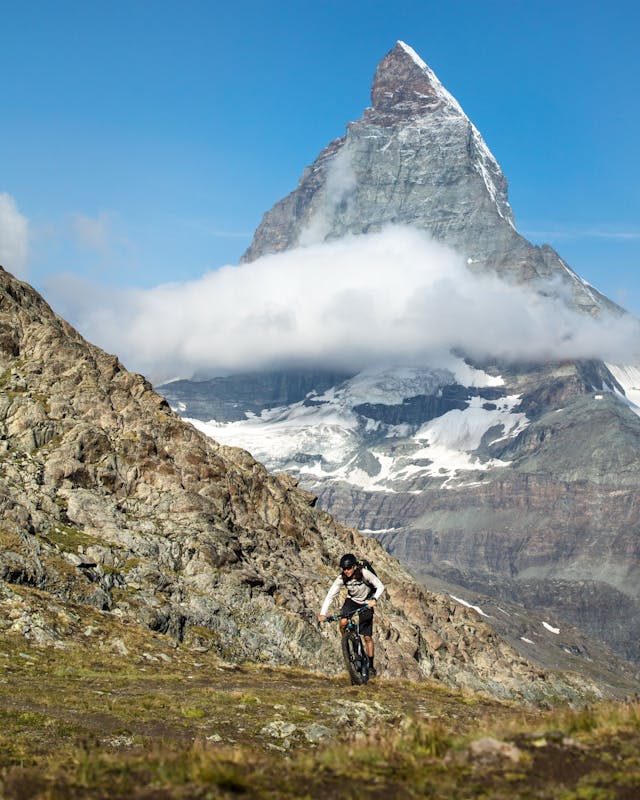 Thomas Woodson climbing in the alps