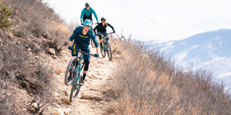 Josh Conroy finding the trailside features