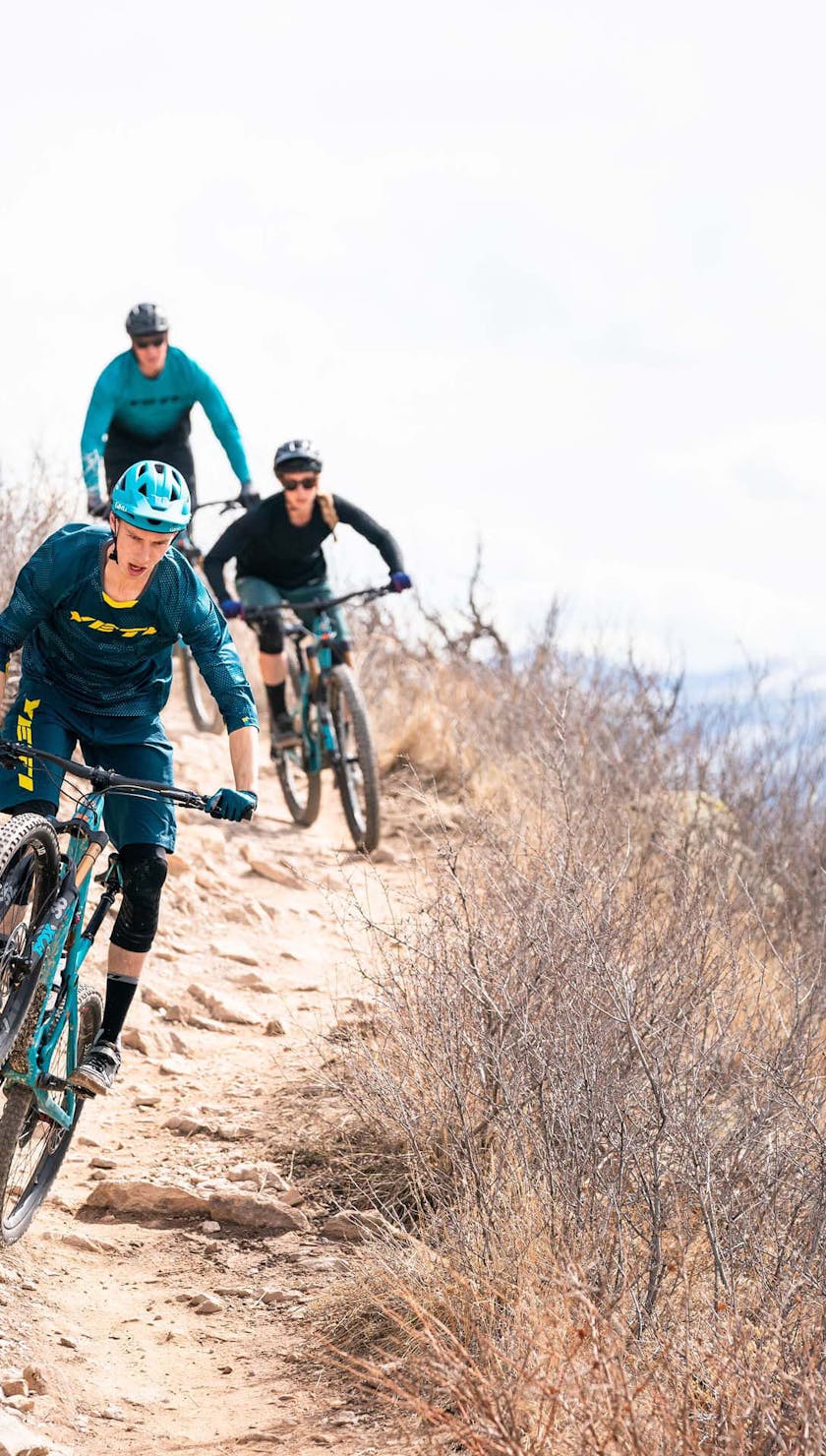 Josh Conroy finding the trailside features
