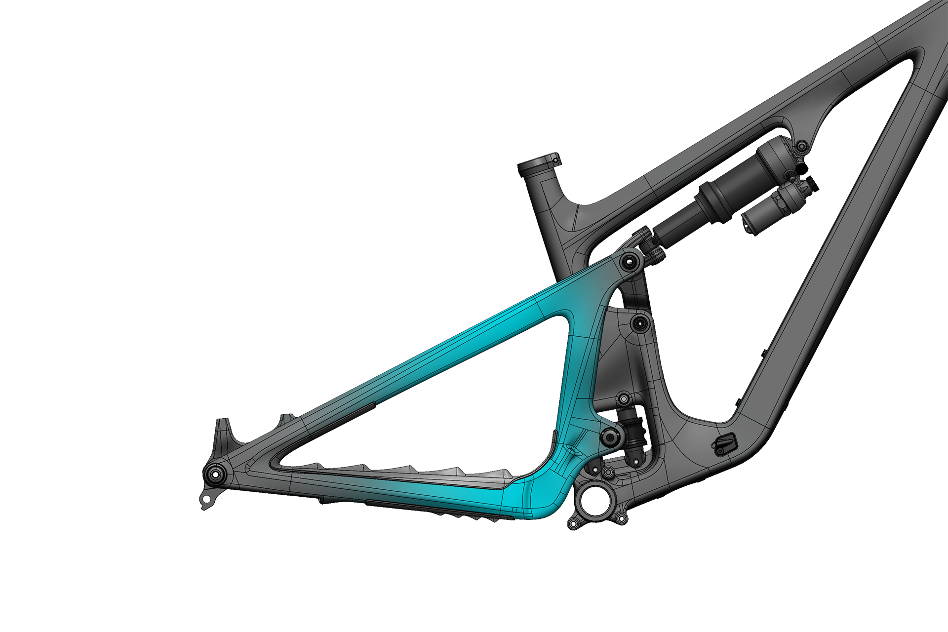 SB140-Rahmen Feature: Reifenfreiheit