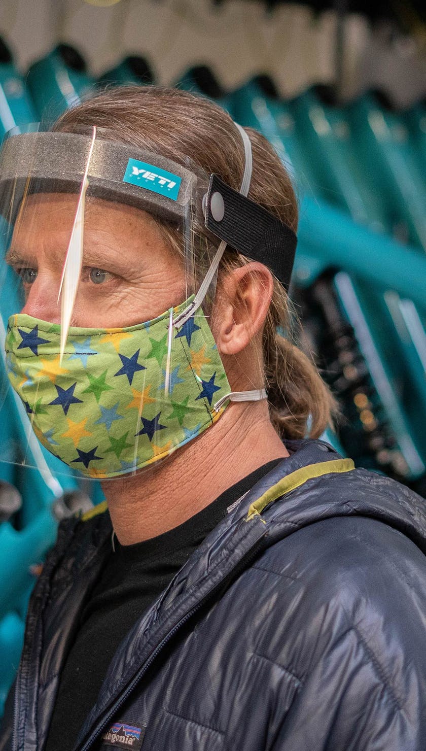 Hoog test fitting a shield