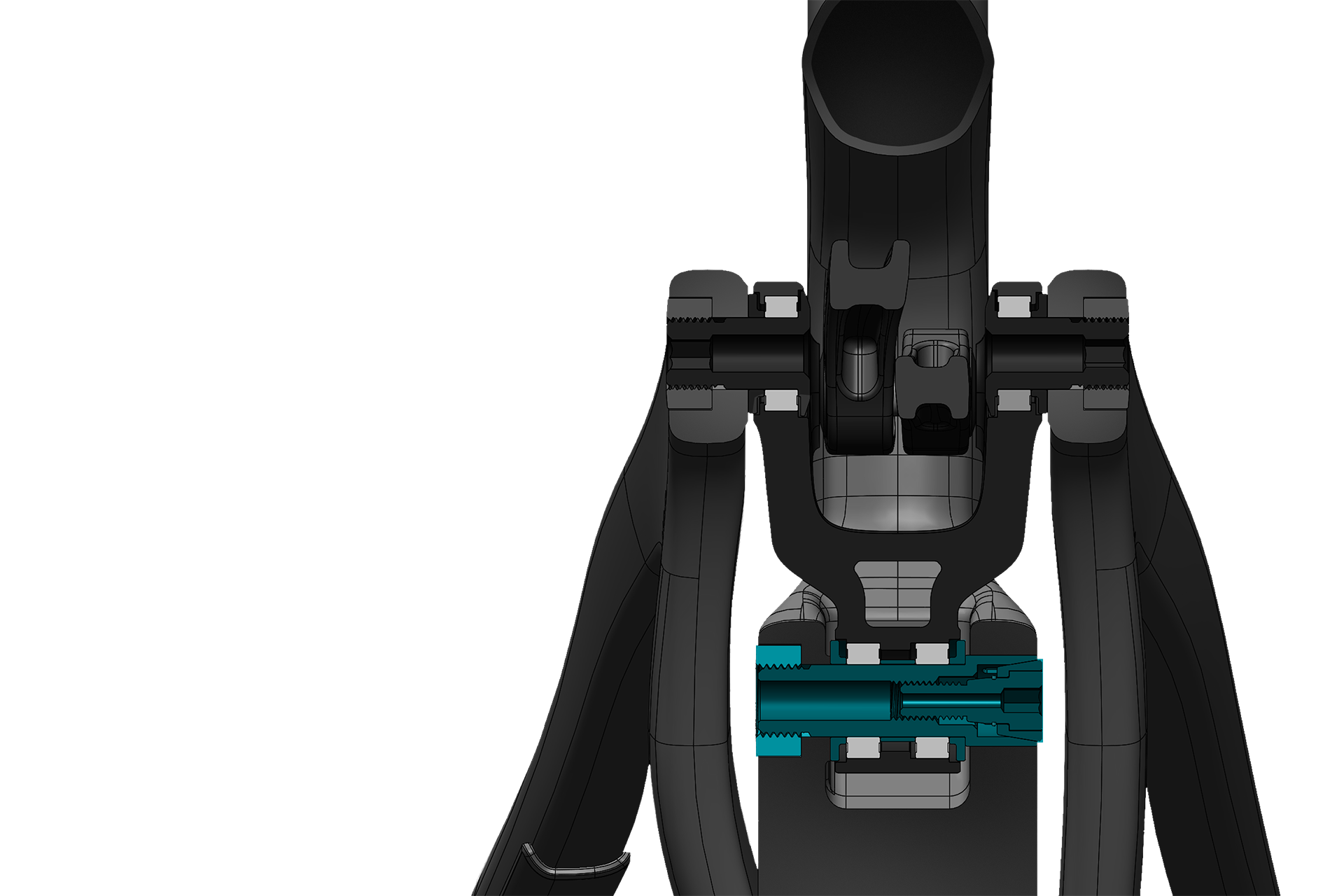 SB140-Rahmen Feature: Klemmachse