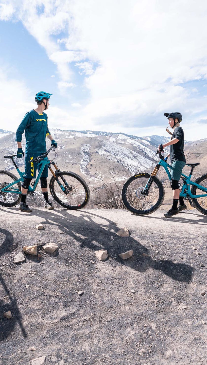 Gathering before the descent down Dakota Ridge