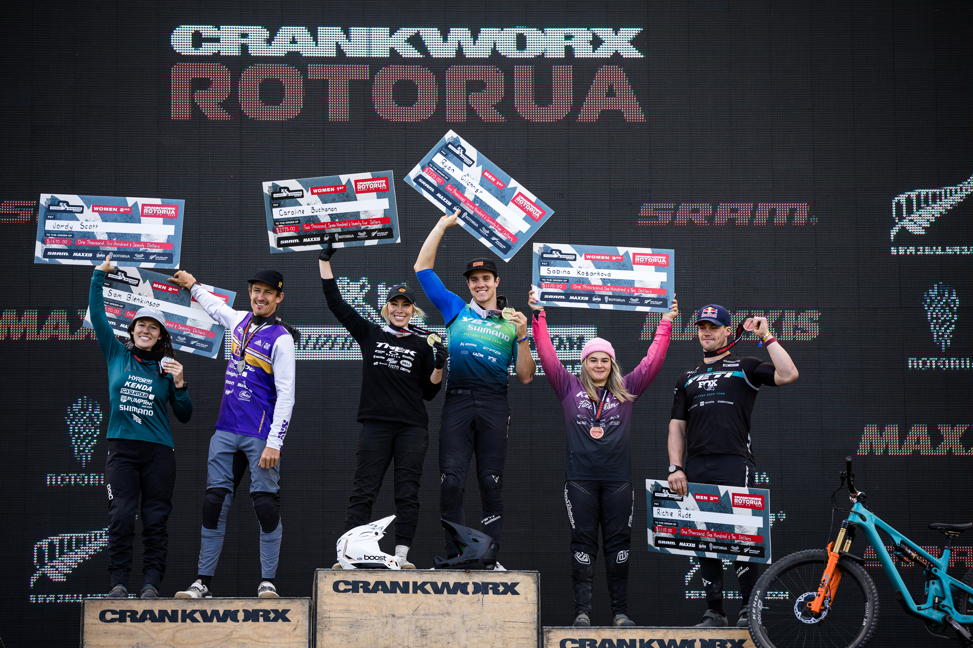 2025 Crankworx Rotorua - Dual Slalom Podium