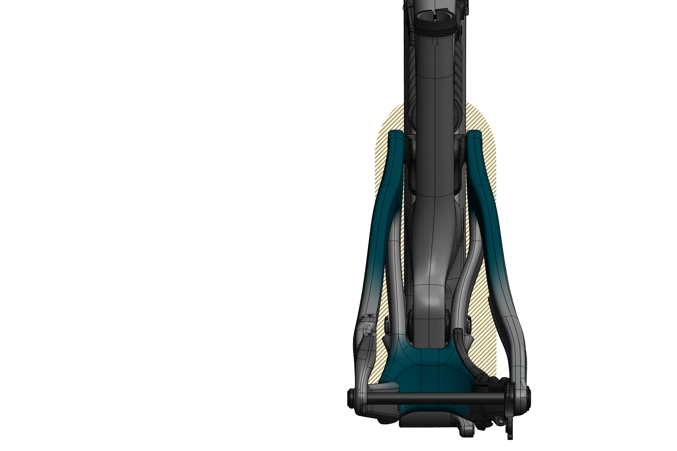 SB165 Frame Feature Tire Clearance