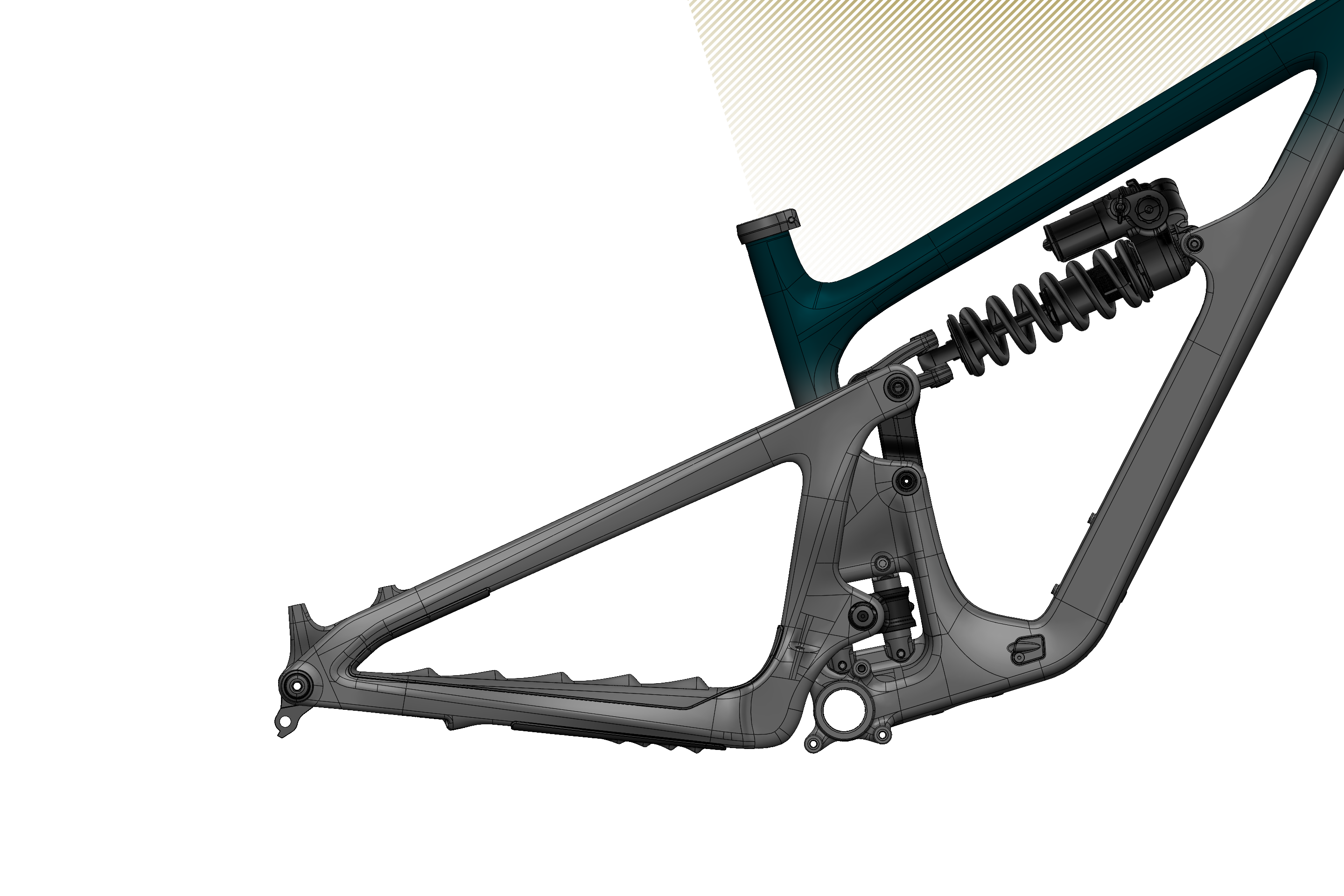 SB165 Frame Feature Top Tube