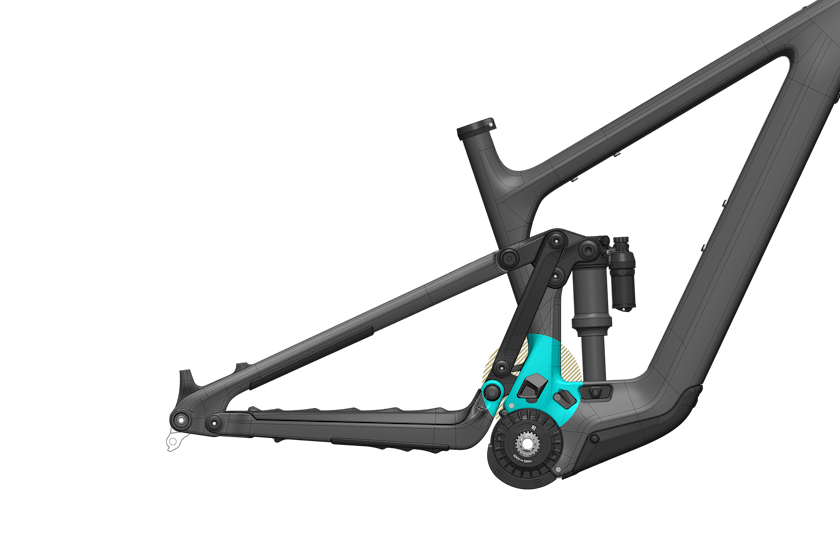 Yeti MTe - Integrated Chainguide
