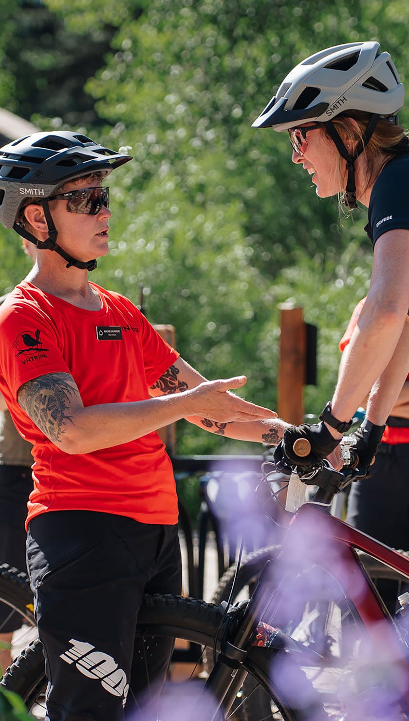 VNTRbirds - Trail-tested and mission-driven. VNTRbirds coaches lead by example—on Yeti bikes, of course