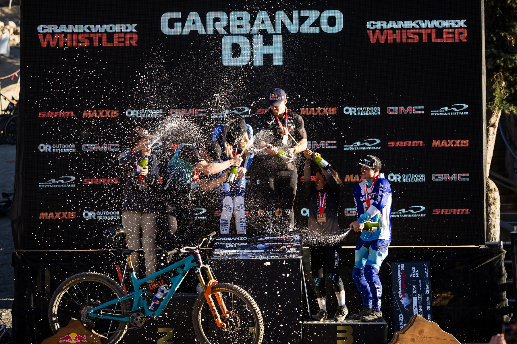 Crankworx 2025 Whistler - Garbanzo DH Podium