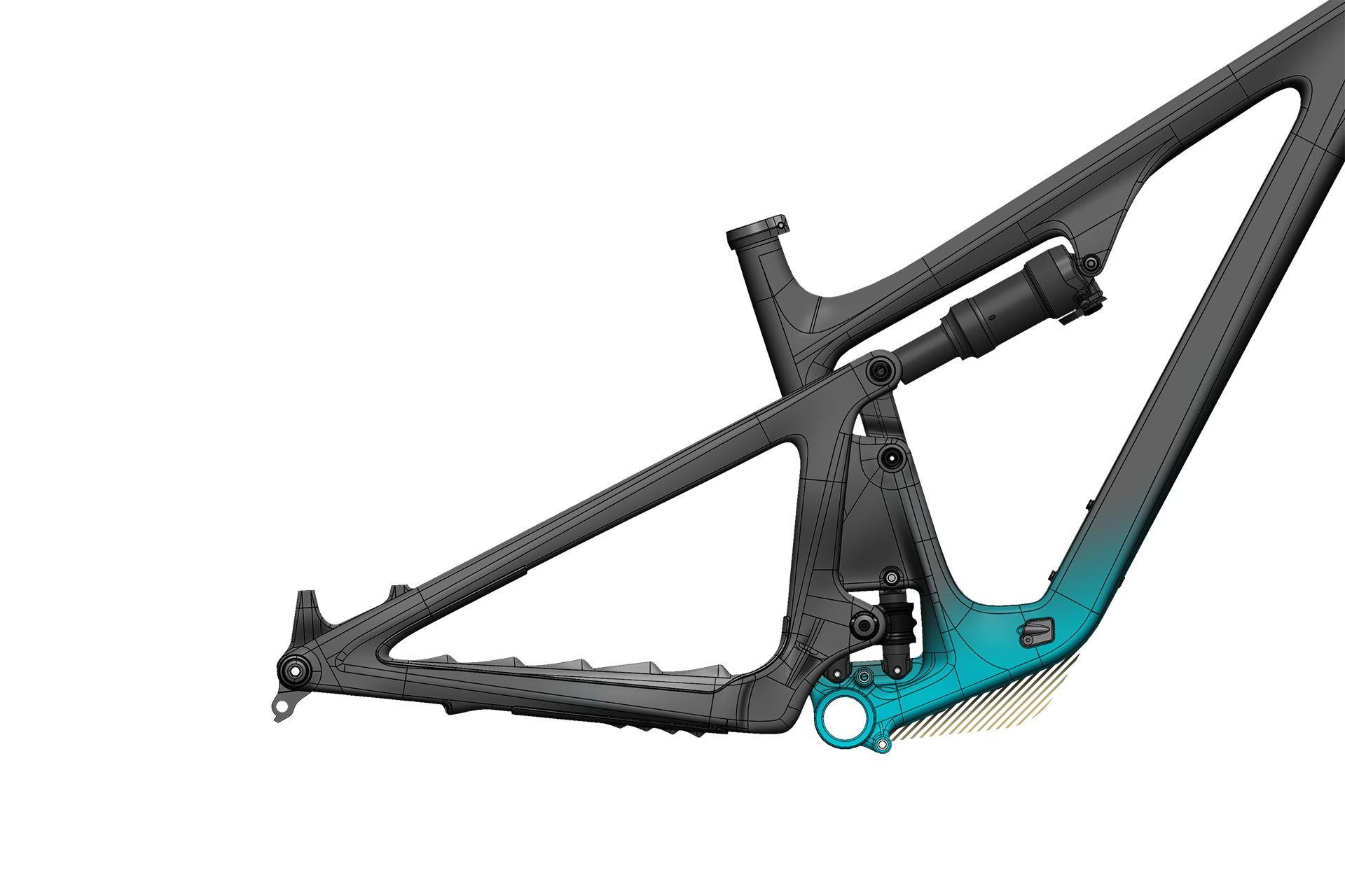 SB120 Downtube Clearance Frame Feature