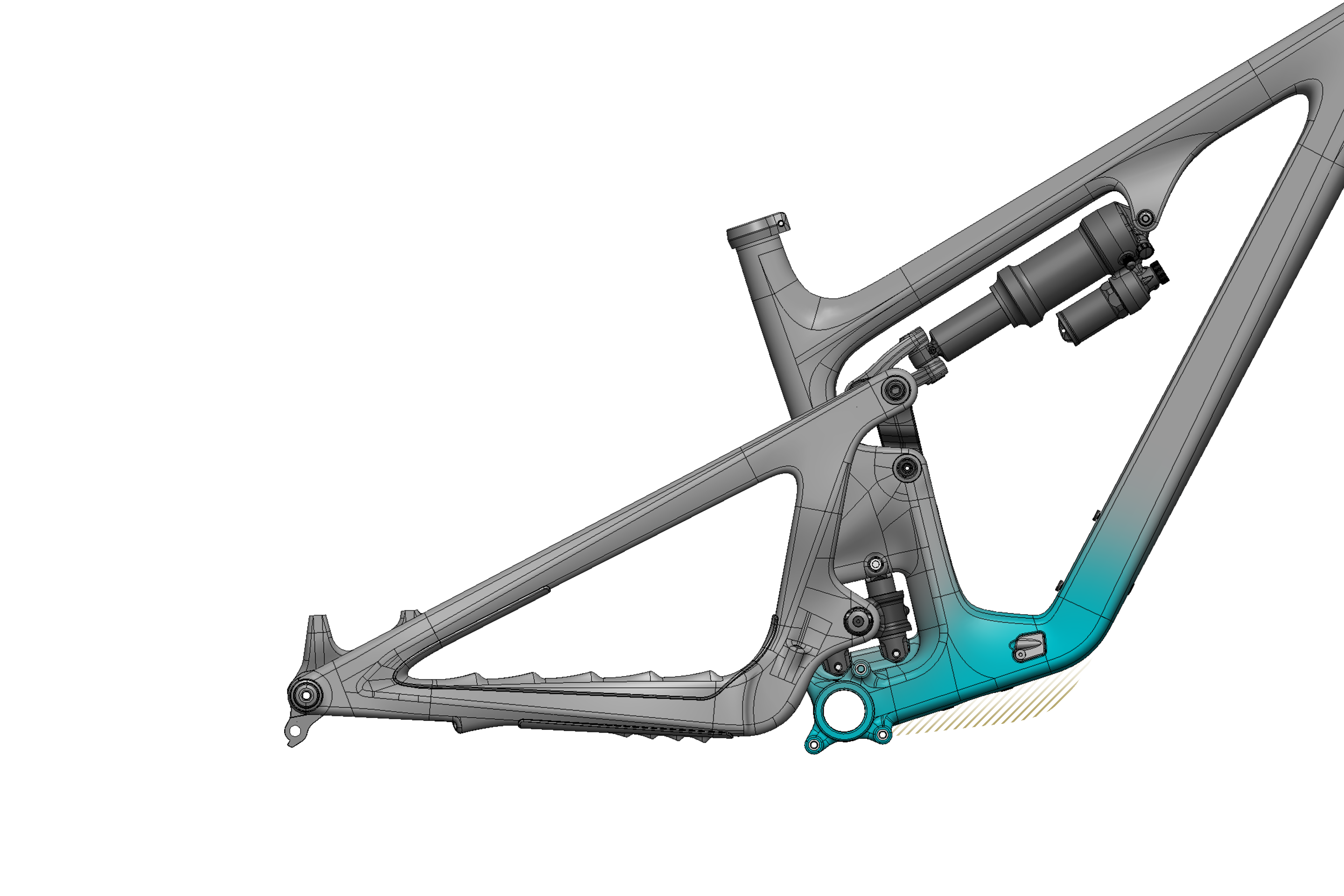 Yeti SB135 - Downtube Clearance