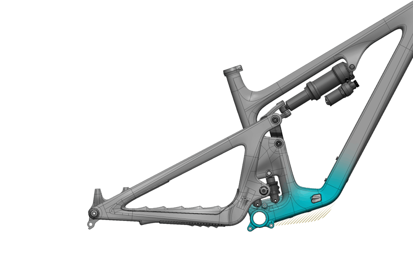 Yeti SB135 - Downtube Clearance