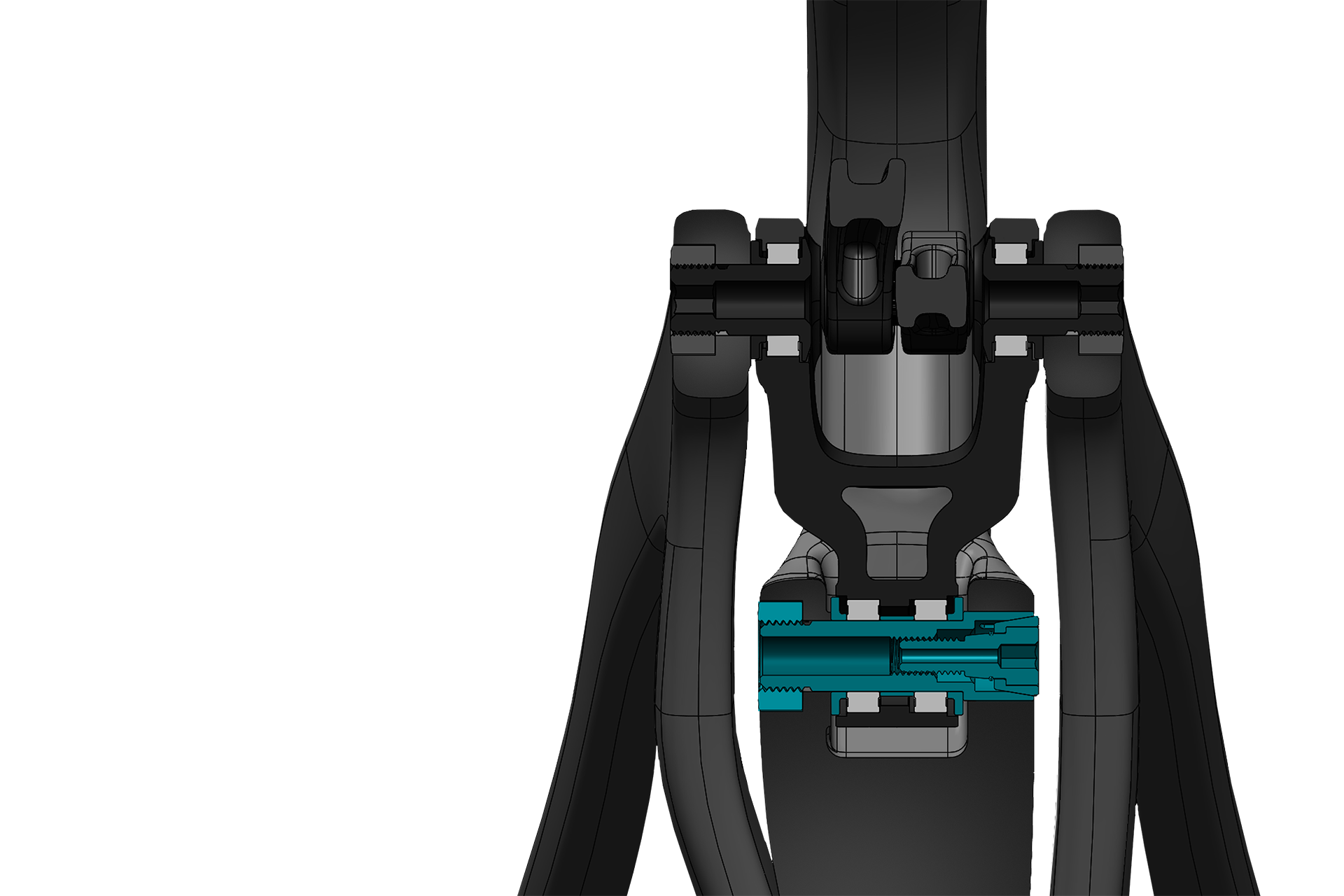 SB160 Collet Axle Frame Feature
