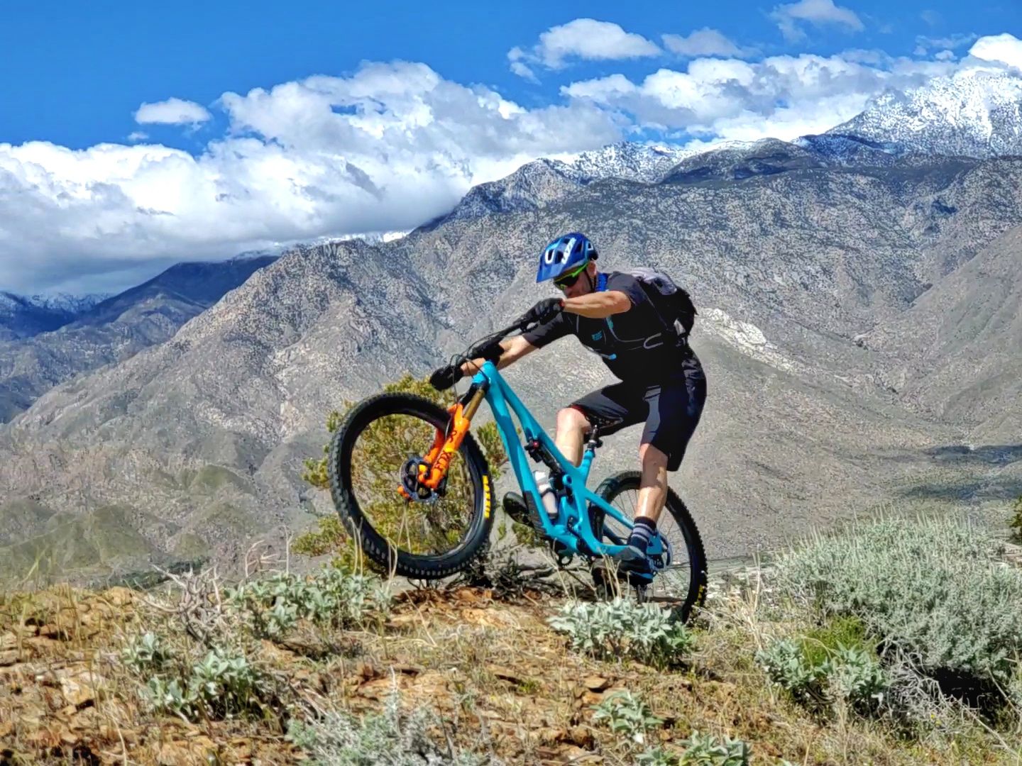 Joe Lawwill doing a wheelie