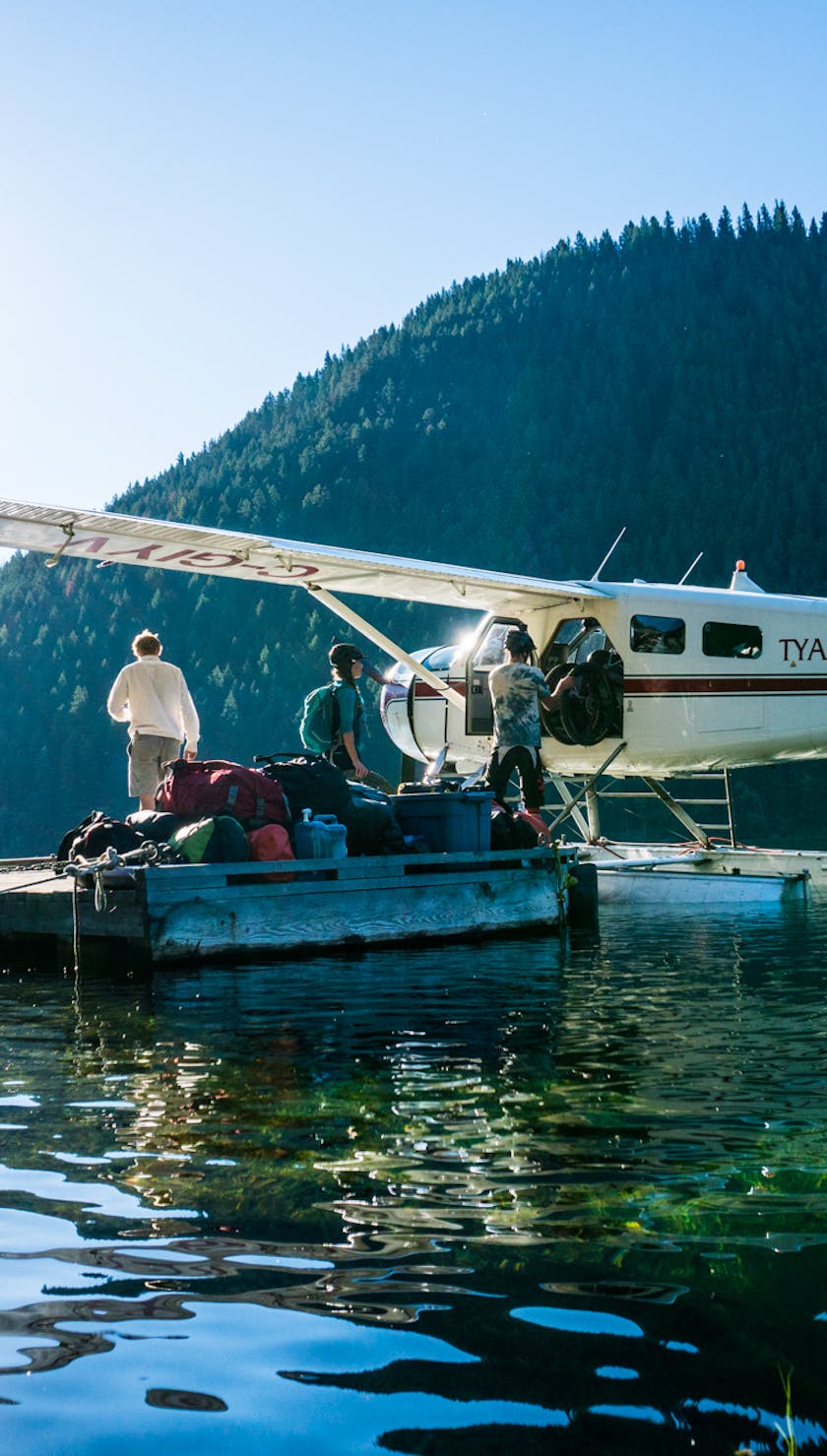 Loading a float plane to start a real adventure.