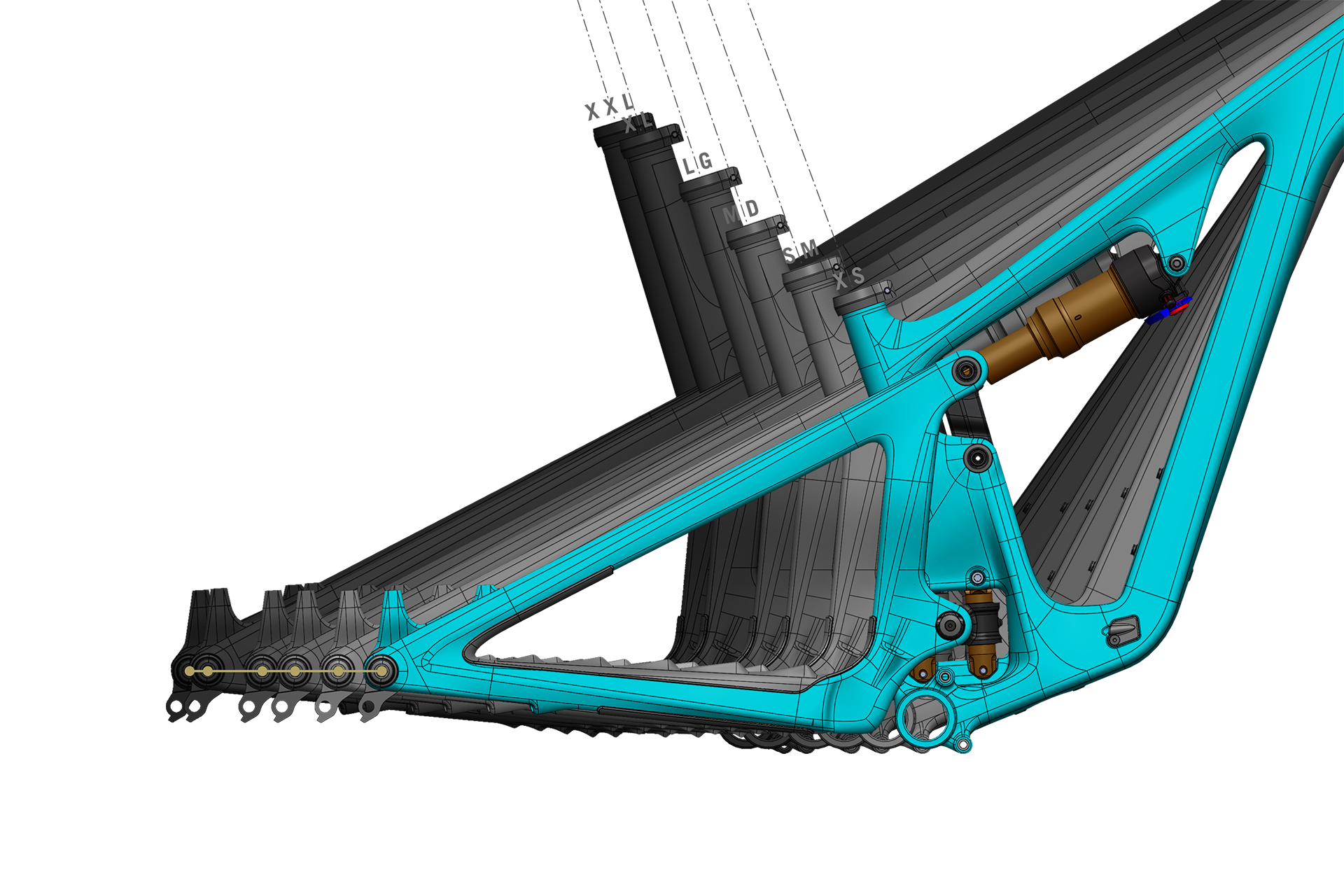 SB120 Frame Sizes Frame Feature