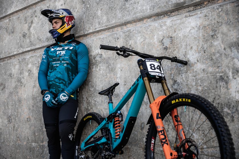 Special Projects - Richie Rude with the Yeti Cycles DH bike