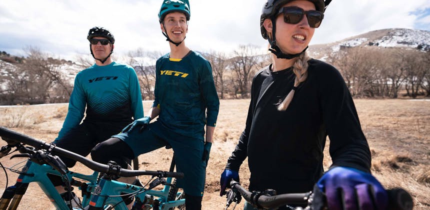 Dave, Josh, and Amanda ride at lunch