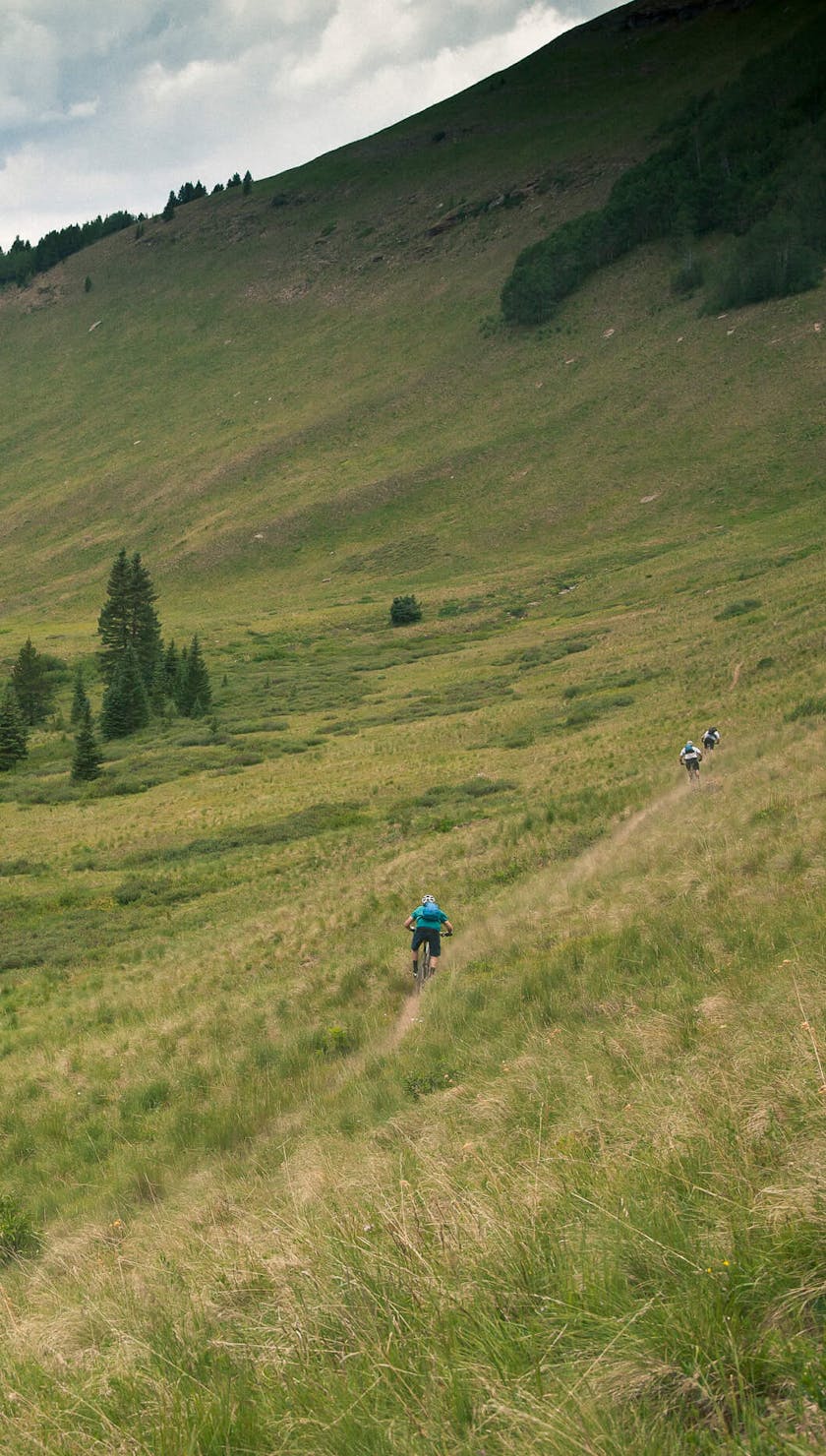 Riders in a beautiful valley