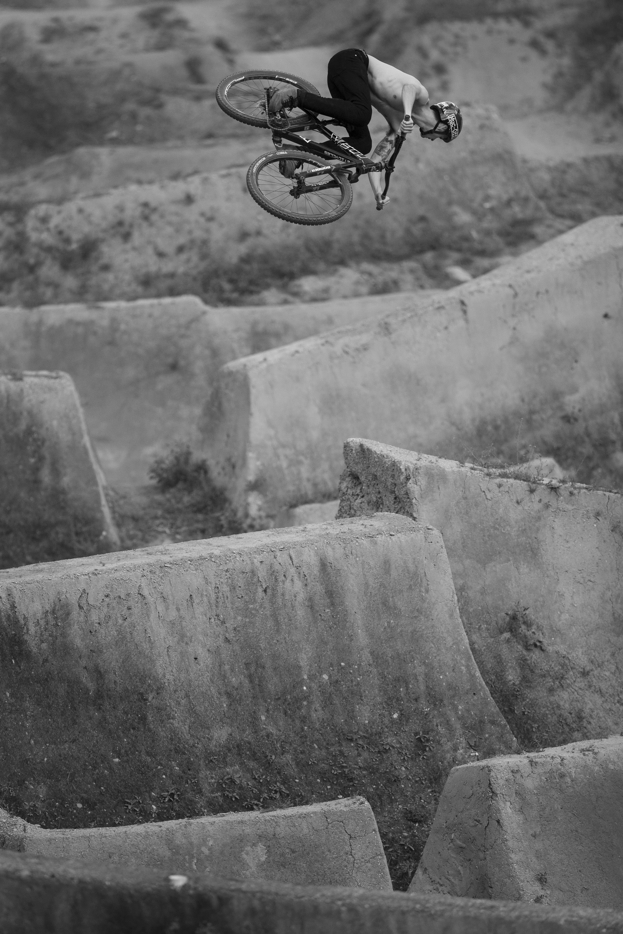 Reed Boggs dumping a 360 at Gorge Road.